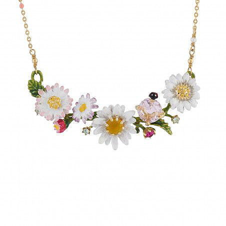 Les Néréides Paris Lovely Daisy on stone necklace