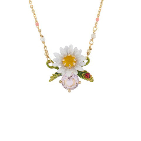 Les Néréides Paris Lovely Daisy on stone necklace