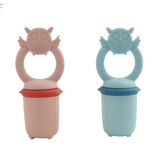 Owl Baby Silicone Teether and Nutritional Fruit Feeder