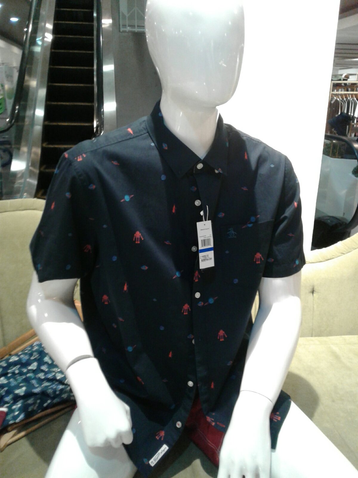 Original Penguin Men's Short Sleeve Button Down Polo | Robot