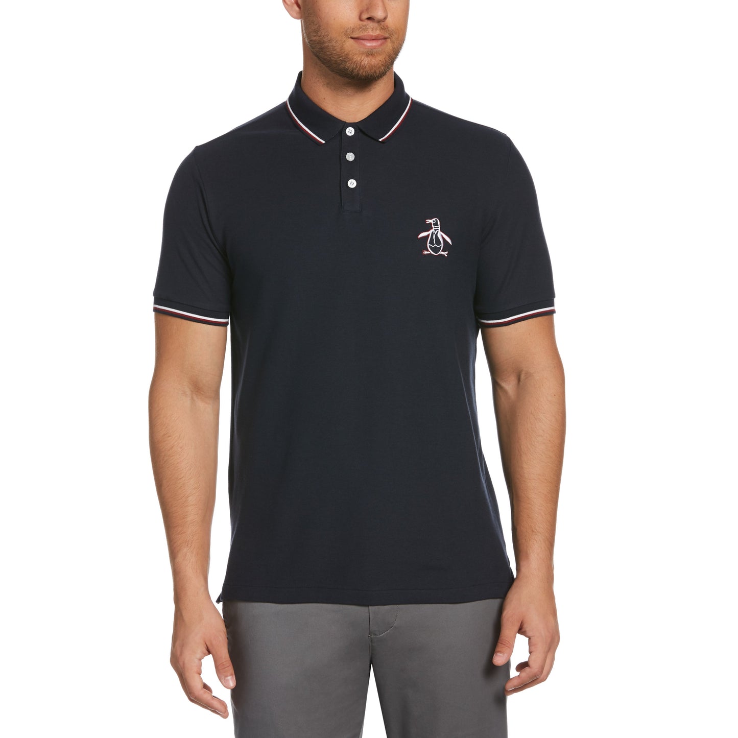Original Penguin Men's Mega Pete Pique Polo