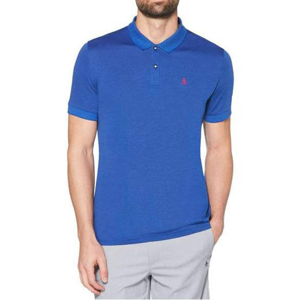 Original Penguin Men's Birdseye View Golf Polo in Turkish Sea