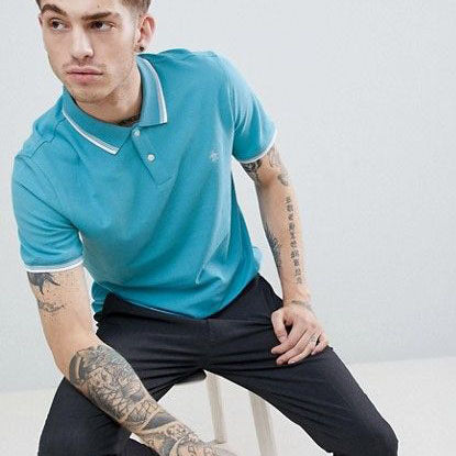 Original Penguin Men's Tipped Pique Polo | Red/Blue