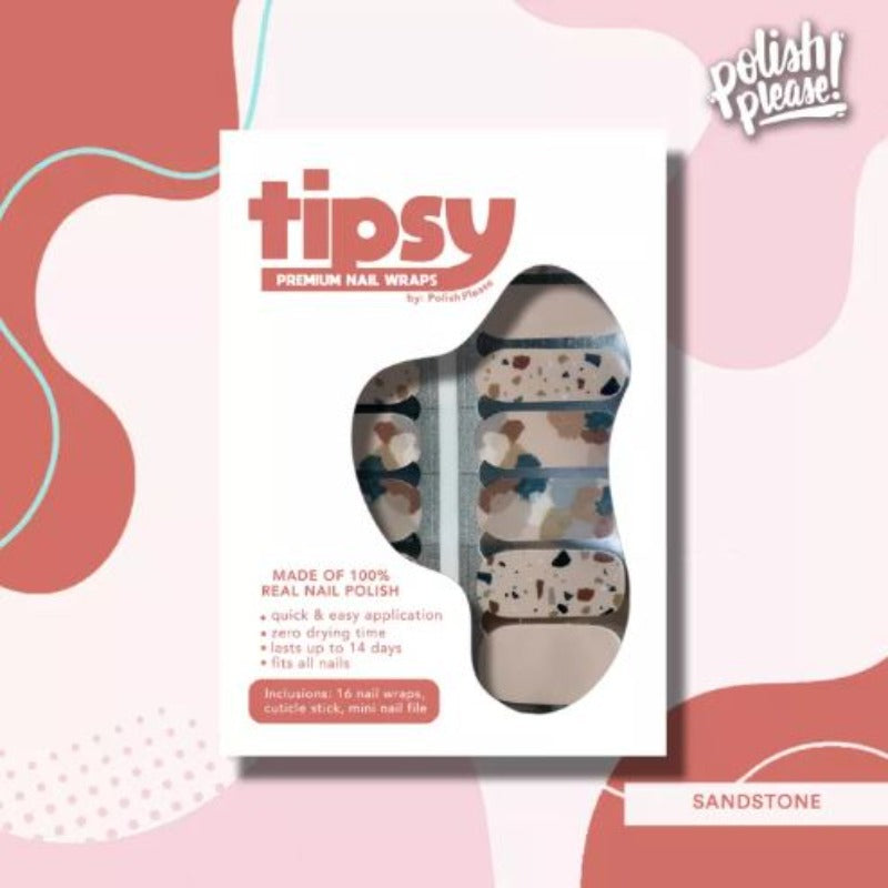 TIPSY NAIL WRAPS BY POLISH PLEASE