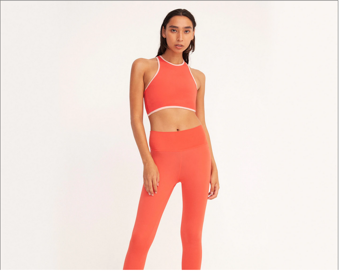 RECESS High Standards Sports Bra in Poppy