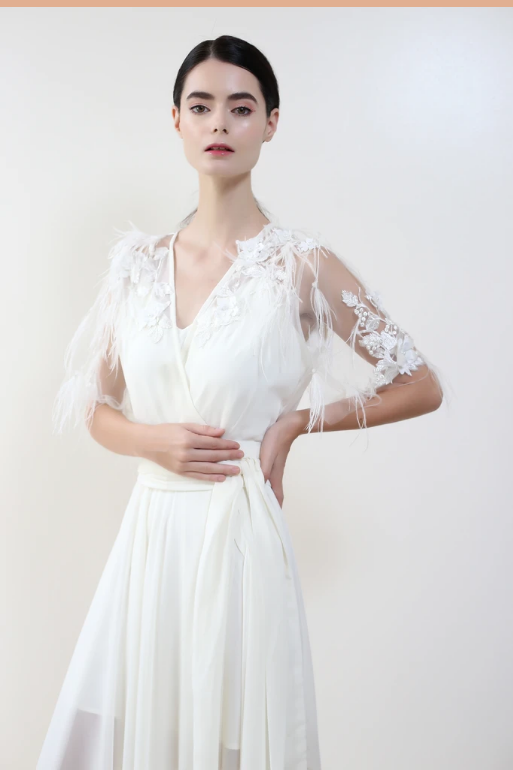 La Tercera Gabrielle Long Premium Silk Robe set