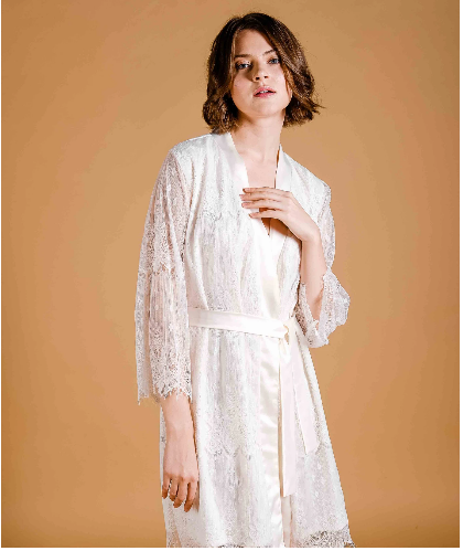 La Tercera Patty Long Premium Silk Robe