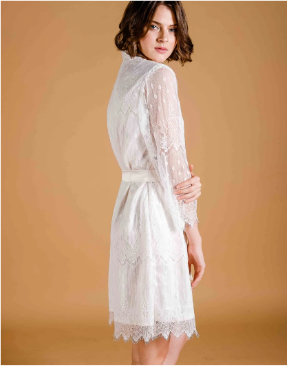 La Tercera Patty Short Premium Silk Robe