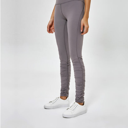 Ginhawa Athleisure Ruthie High Waist Yoga Pants in Gray Rock