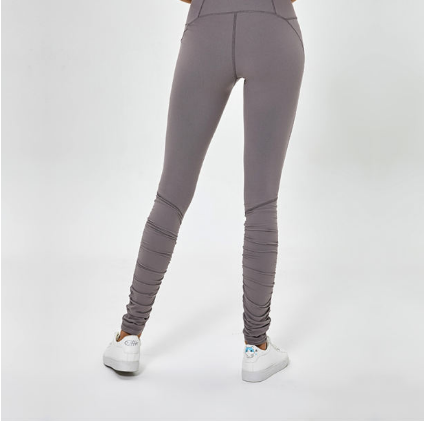 Ginhawa Athleisure Ruthie High Waist Yoga Pants in Gray Rock