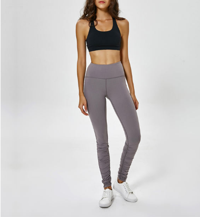 Ginhawa Athleisure Ruthie High Waist Yoga Pants in Gray Rock
