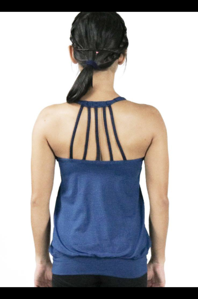 Atsui Women's Fitness Chinami Sports Tank in Blue