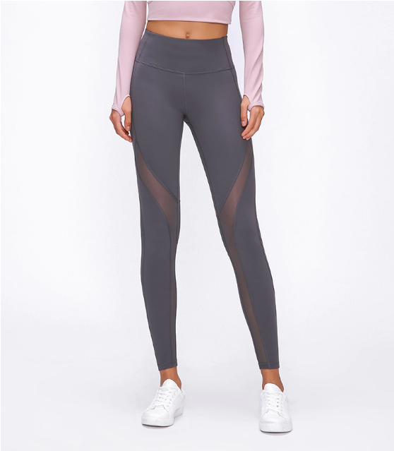 Ginhawa Athleisure Heather High Waist Ultra Cool Mesh Pants in Lotus Ash