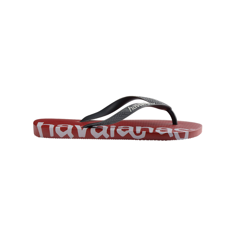 Havaianas Men's Top Logo Mania High Tech Flip Flops - Red