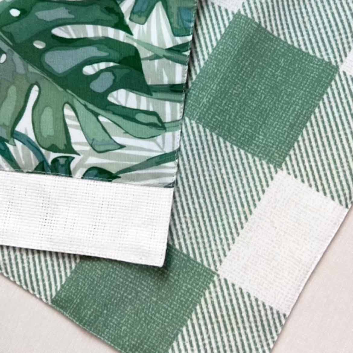 Tropik Plaid Premium Reversible Cloth Placemat (Set of 6)
