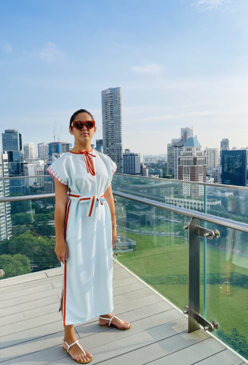 La Filippine Teardrop Caftan