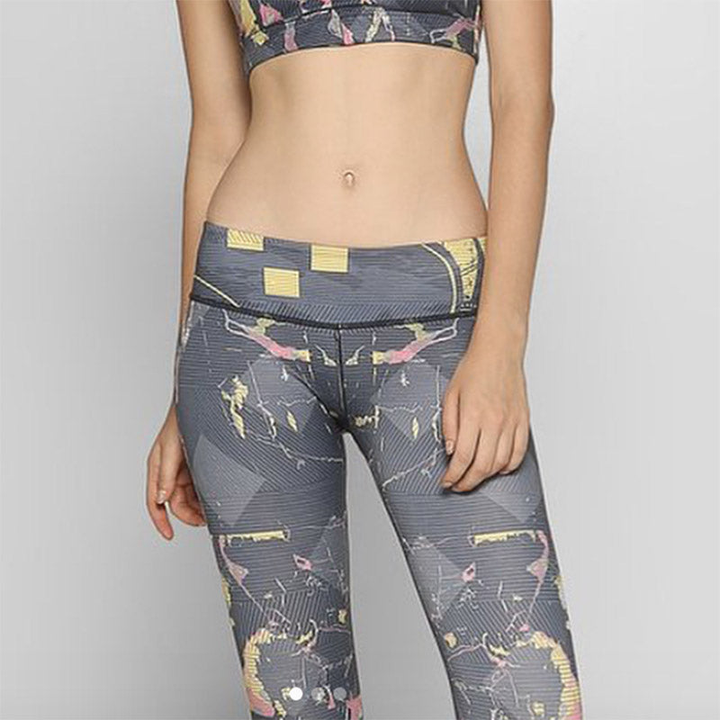 Atsui Women's Fitness Chika Marble Capri