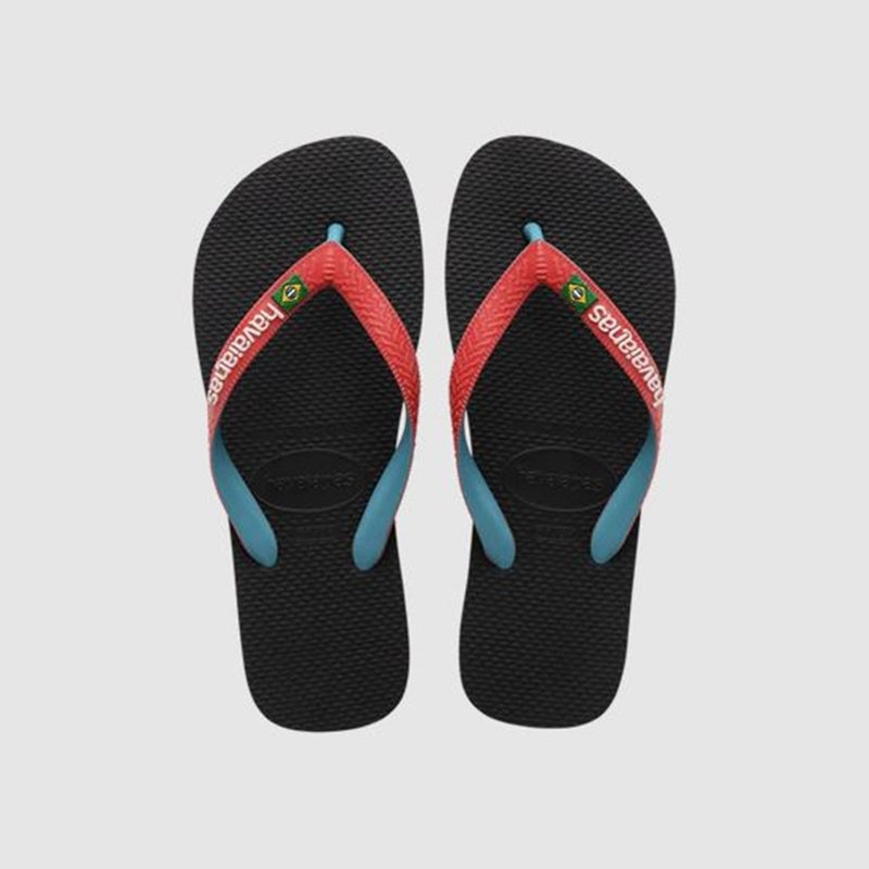 Havaianas Brasil Mix in Black/Red Ruby