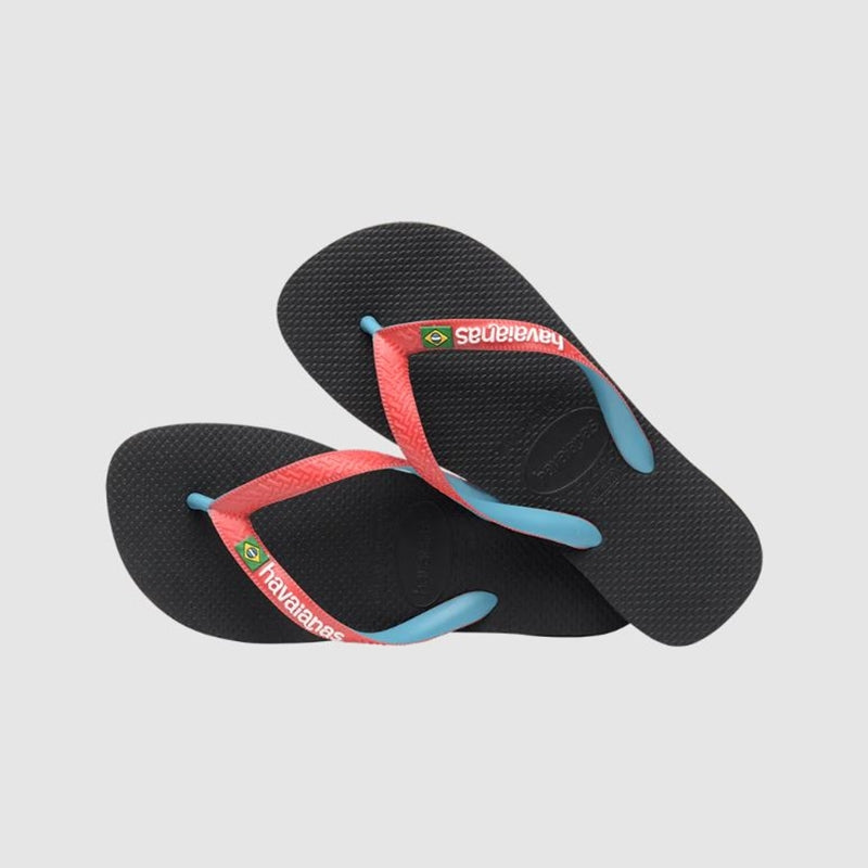 Havaianas Brasil Mix in Black/Red Ruby