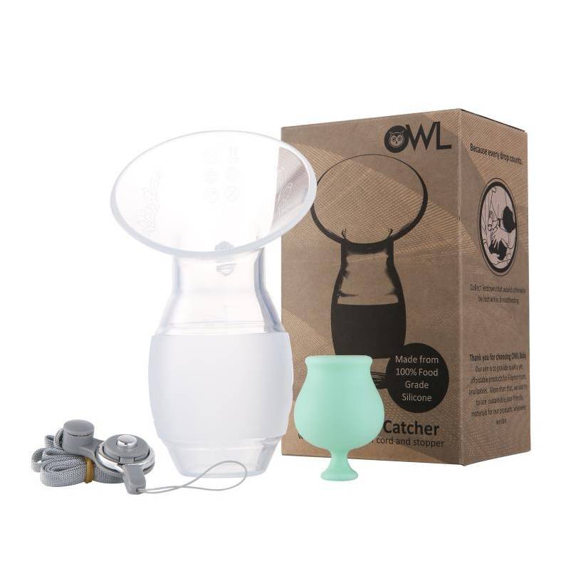 Owl Baby Silicone Breast Pump and Breastmilk Catcher