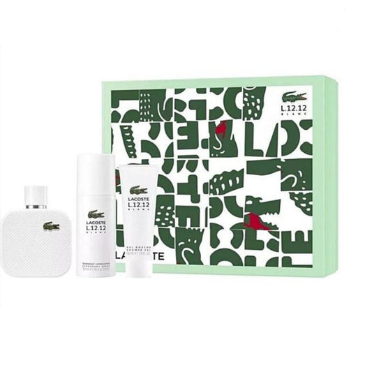 LACOSTE EAU DE LACOSTE L.12.12 BLANC 100ML EAU DE TOILETTE GIFT SET