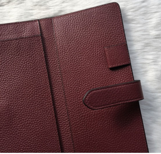 Katre Chequebook Holder in Red Clay