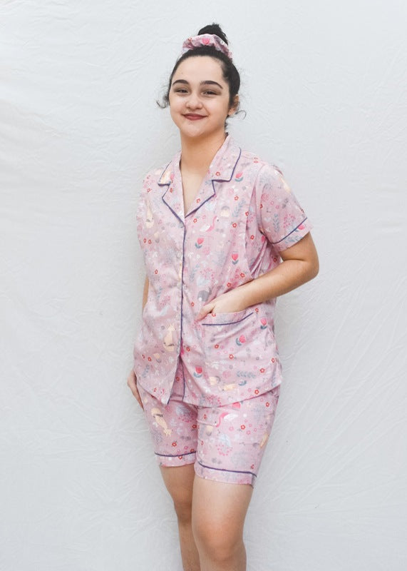 Cloudz PH Nursing PJs - Eden's Garden (Pink)