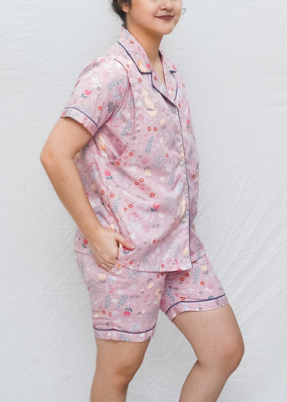 Cloudz PH Nursing PJs - Eden's Garden (Pink)
