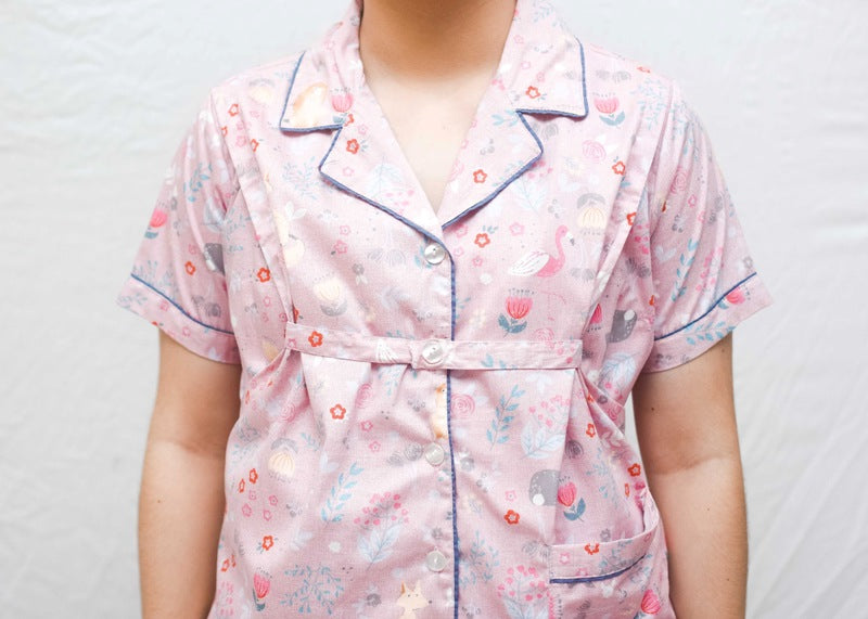 Cloudz PH Nursing PJs - Eden's Garden (Pink)