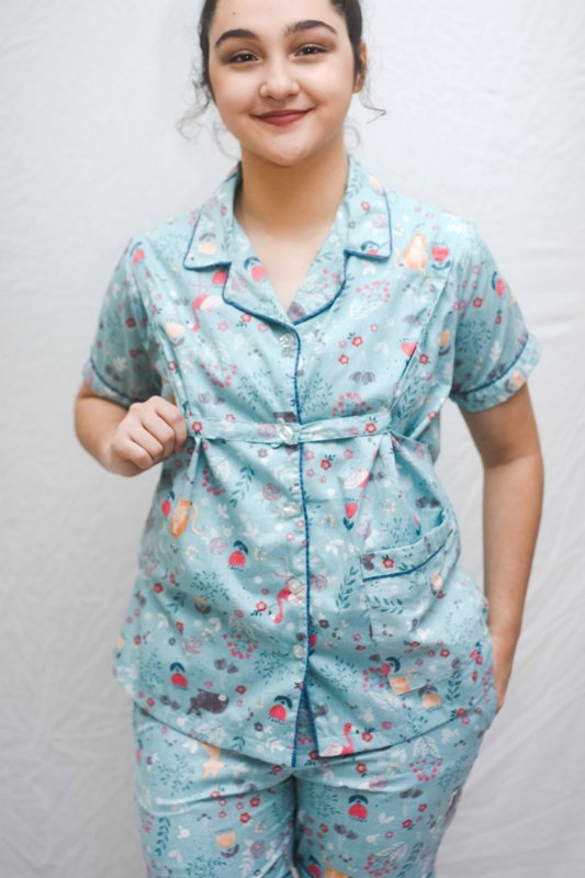 Cloudz PH Nursing PJs - Eden's Garden (Light Blue)