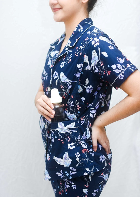Cloudz PH Nursing PJs - Nest is Next (Navy)