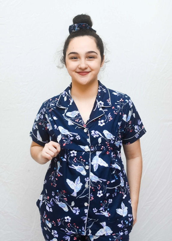 Cloudz PH Nursing PJs - Nest is Next (Navy)