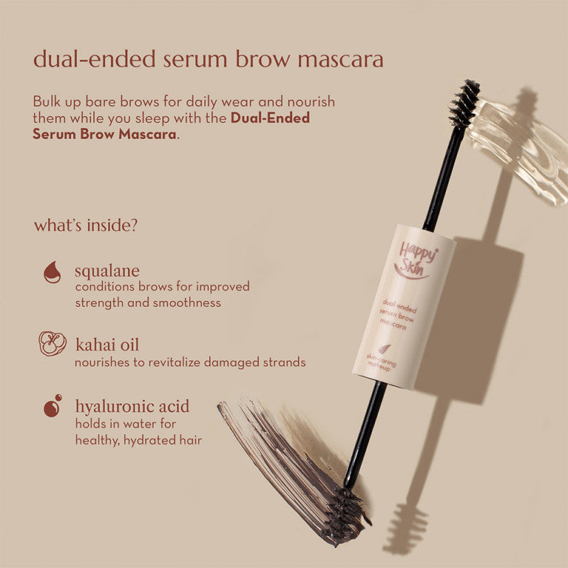 Happy Skin Second Skin Dual-Ended Serum Brow Mascara