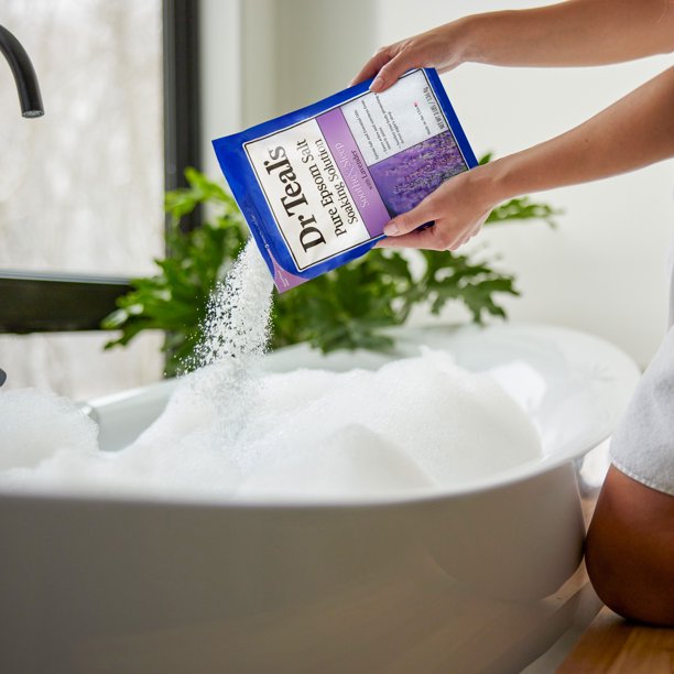 Dr Teal's Pure Epsom Salt Soak, Soothe & Sleep with Lavender, 3lbs