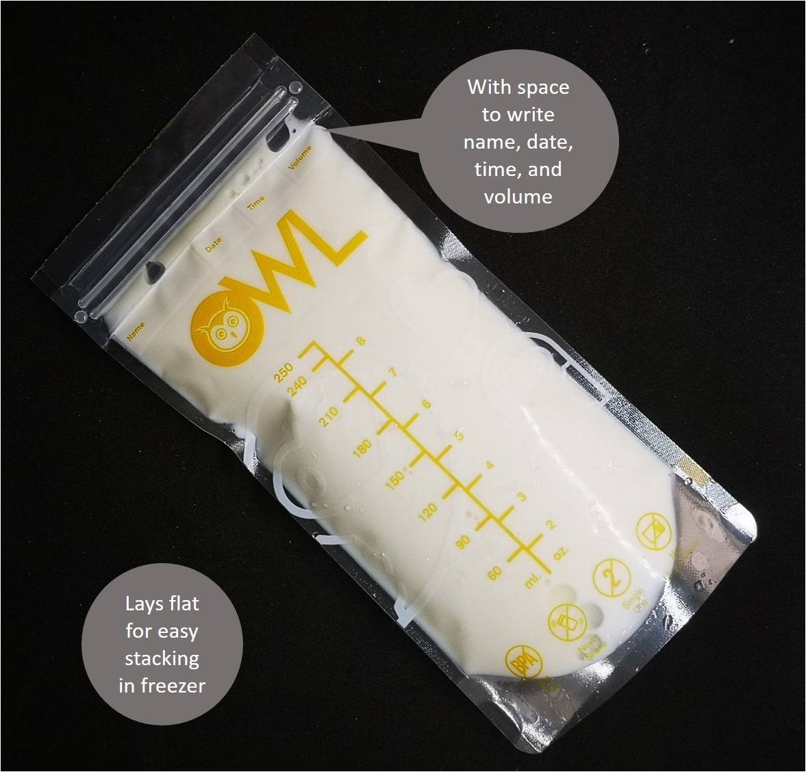 Owl Baby Breastmilk Storage Bags (Box of 30s)