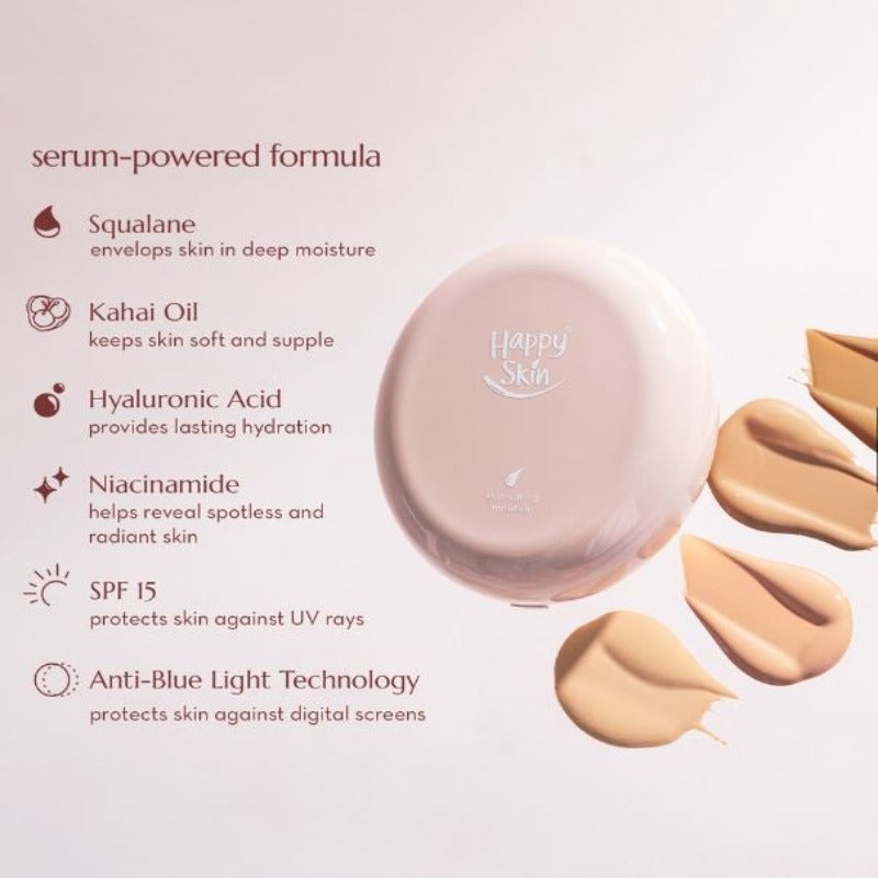 Happy Skin Second Skin Matte Serum Cushion Foundation SPF15