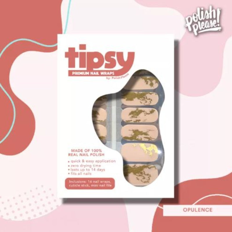 TIPSY NAIL WRAPS BY POLISH PLEASE