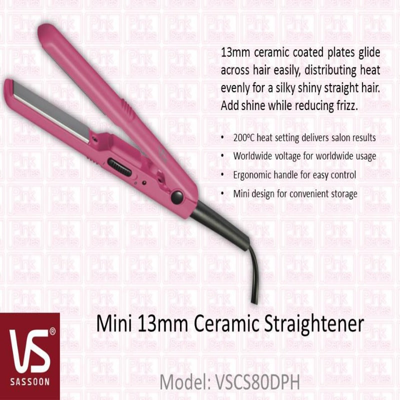 VIDAL SASSOON Mini 13mm Ceramic Straightener