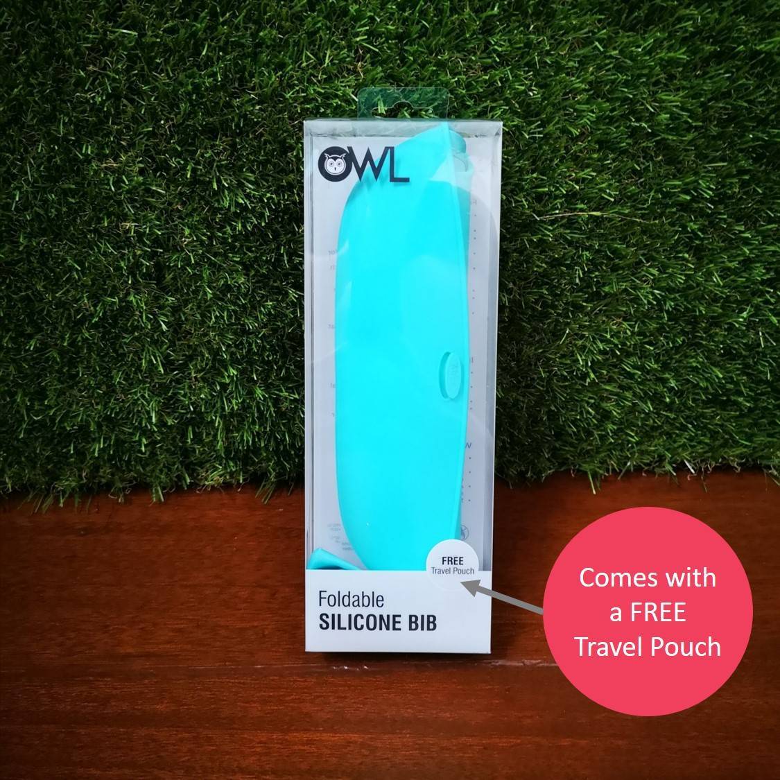 Owl Baby Foldable Silicone Bib