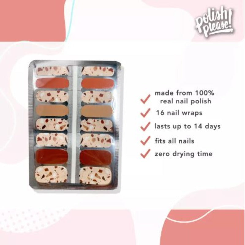 TIPSY NAIL WRAPS BY POLISH PLEASE