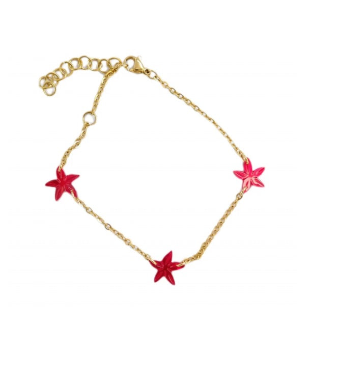 Lily Tre Santan Bracelet in Red