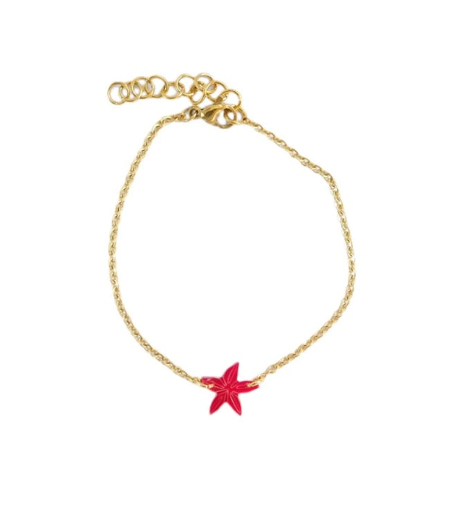 Lily Una Santan Bracelet in Red