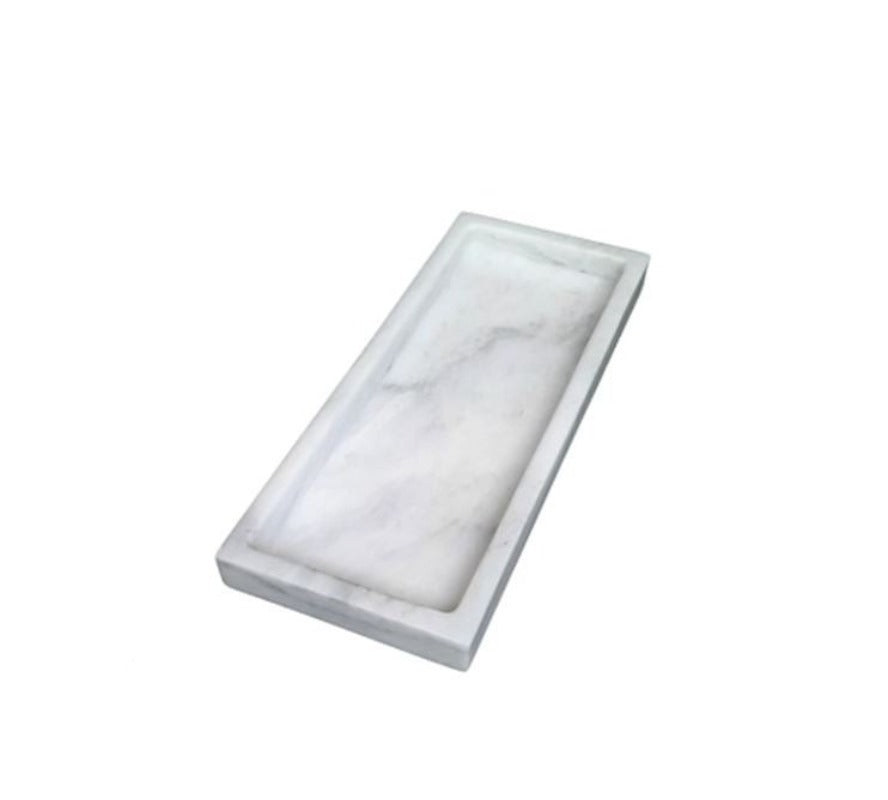 Marmol Stonework Rectangular Marble Tray