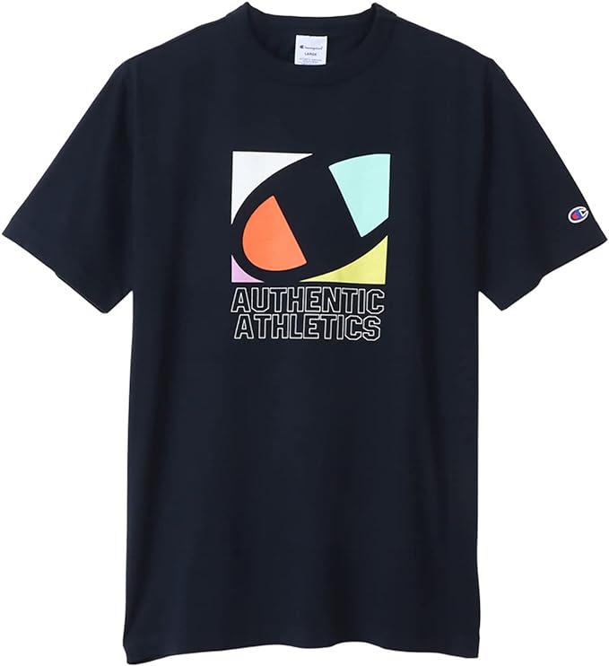 Champion Men's Short Sleeve T-Shirt, Round Neck, Graphic Logo Print