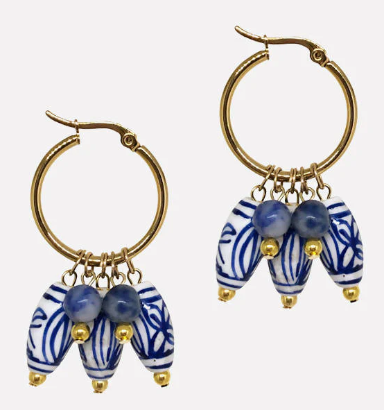 Arete Porcelana Hoops