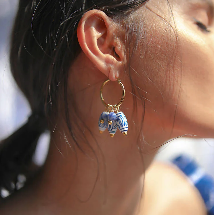 Arete Porcelana Hoops