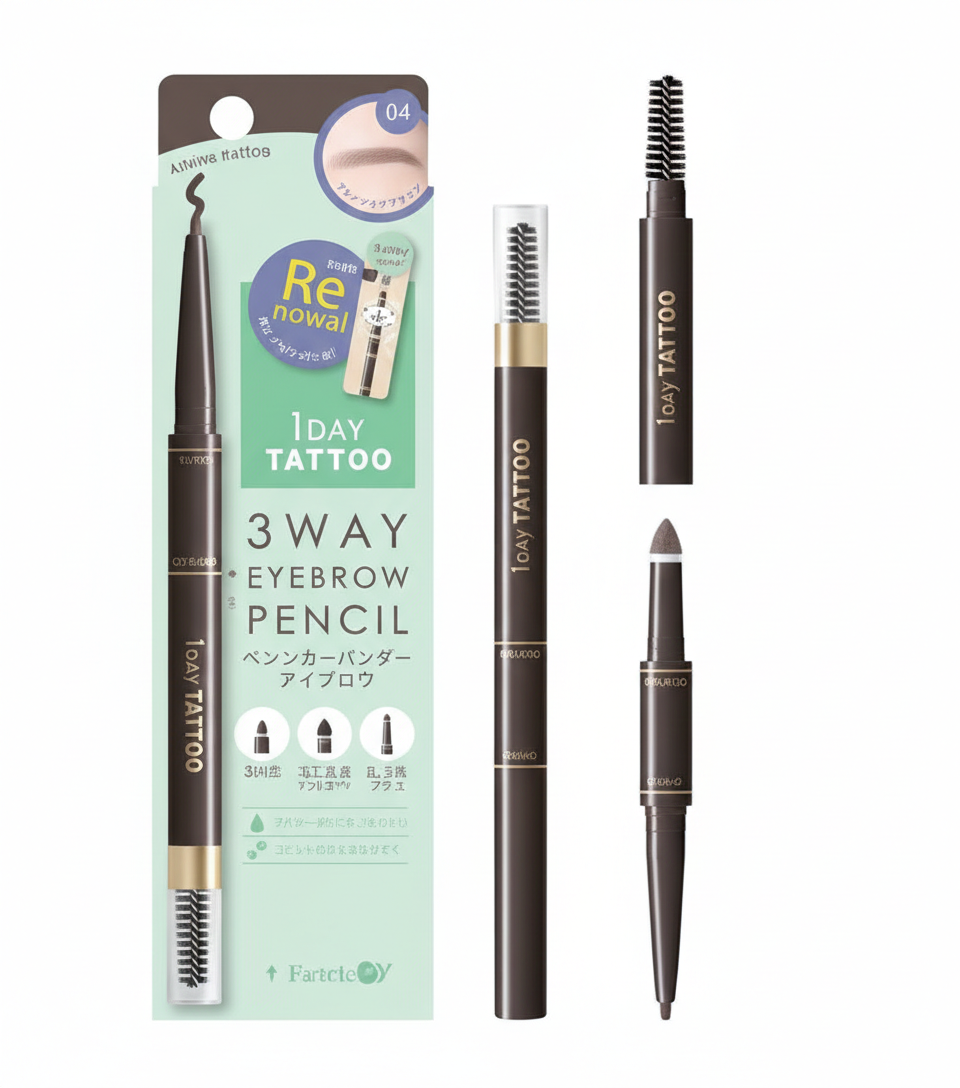 K-Palette 3Way Eyebrow Pencil #04