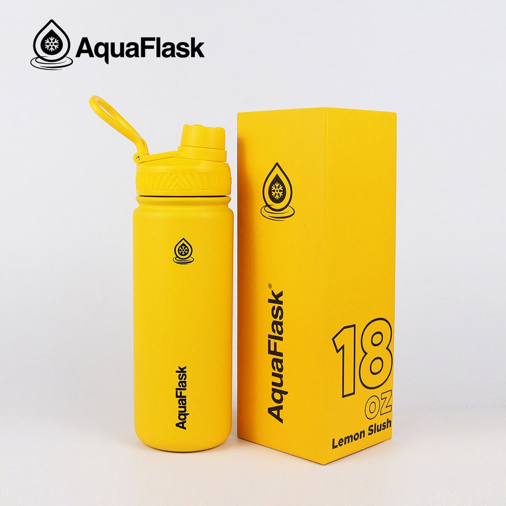 AQUAFLASK (18oz) Wide Mouth w/ Spout Lid - V2