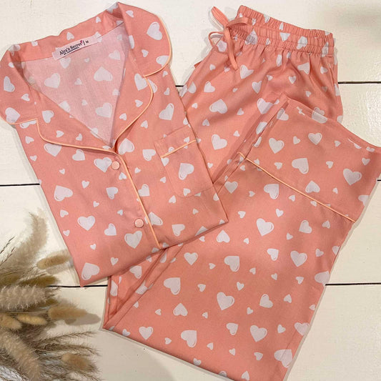 Alex's Secret Hearts Pink Set - Pajama Style
