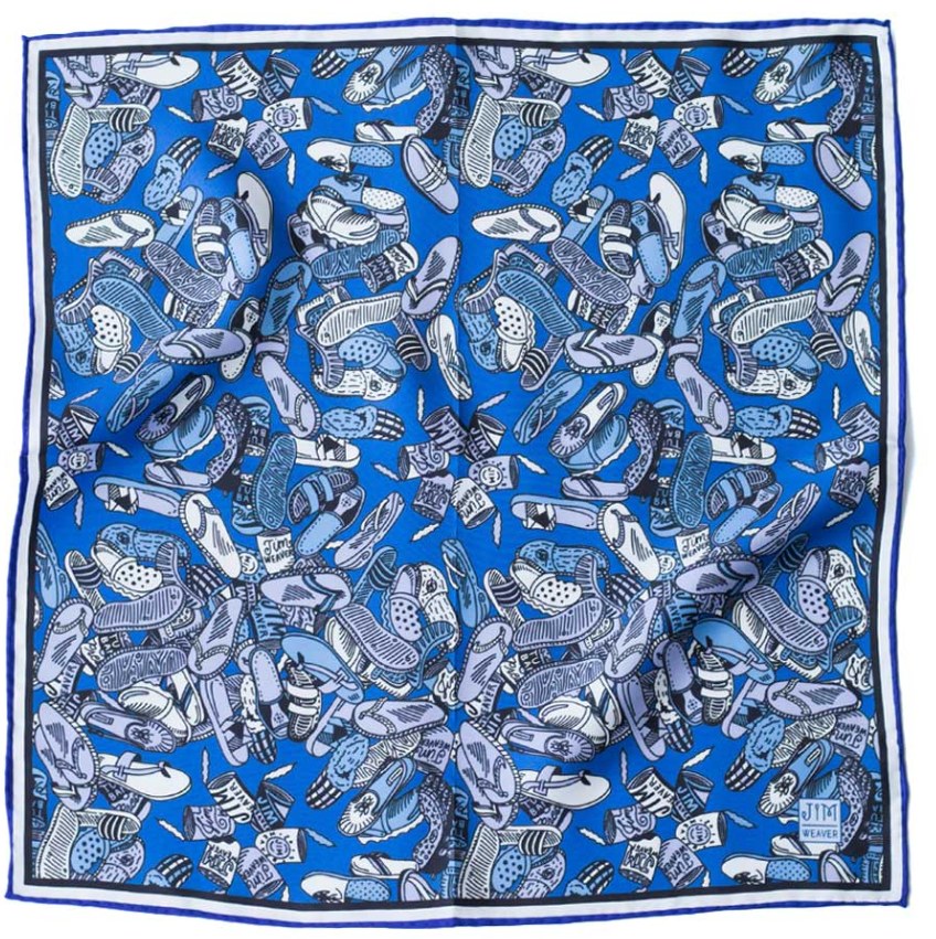 Jim Weaver Tsinelas 43×43 Pocket Square